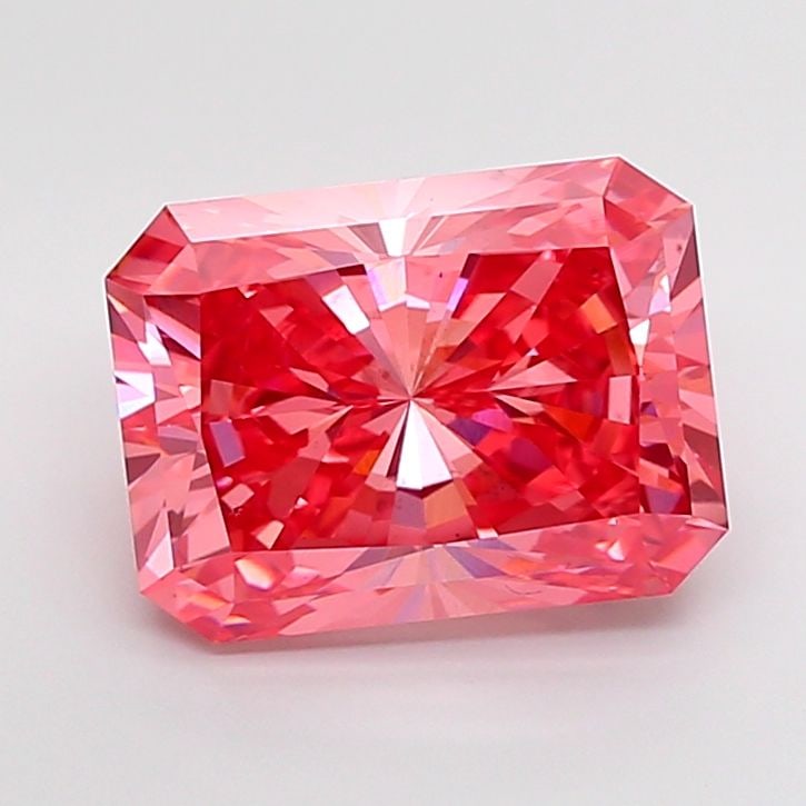 Loose Diamond - RADIANT 6.53ct Fancy Vivid Pink VS1: Loose Diamond - RADIANT 6.53ct Fancy Vivid Pink VS1 Source: This is a real non-mined Diamond that has been grown in a lab Shape: RADIANT Carats: 6.53 Color: Fancy Vivid Pink Certification: NONE Video: