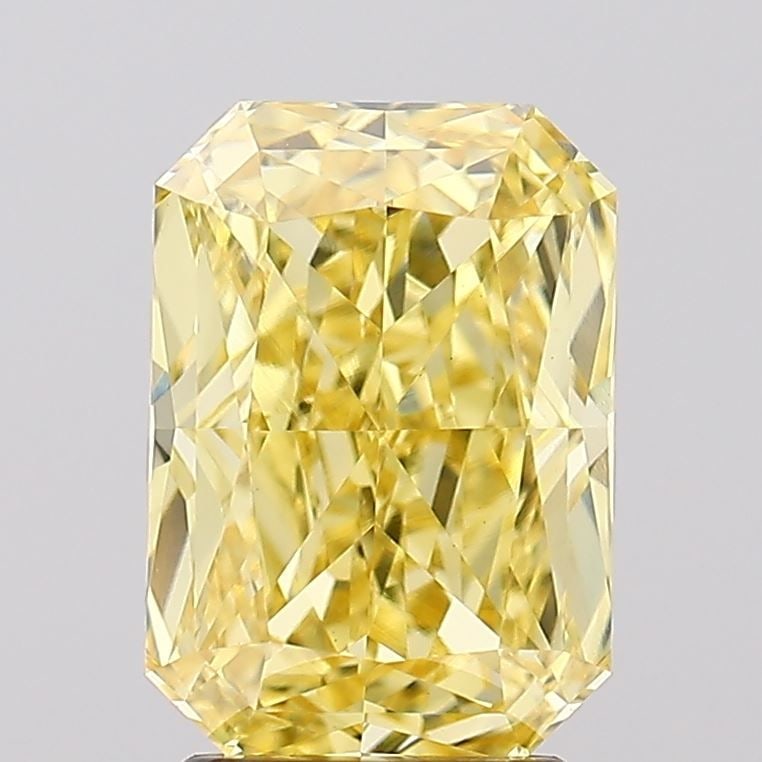 Loose Diamond - RADIANT 3.09ct Fancy Intense Yellow VVS2: Loose Diamond - RADIANT 3.09ct Fancy Intense Yellow VVS2 Source: This is a real non-mined Diamond that has been grown in a lab Shape: RADIANT Carats: 3.09 Color: Fancy Intense Yellow Certification: IG