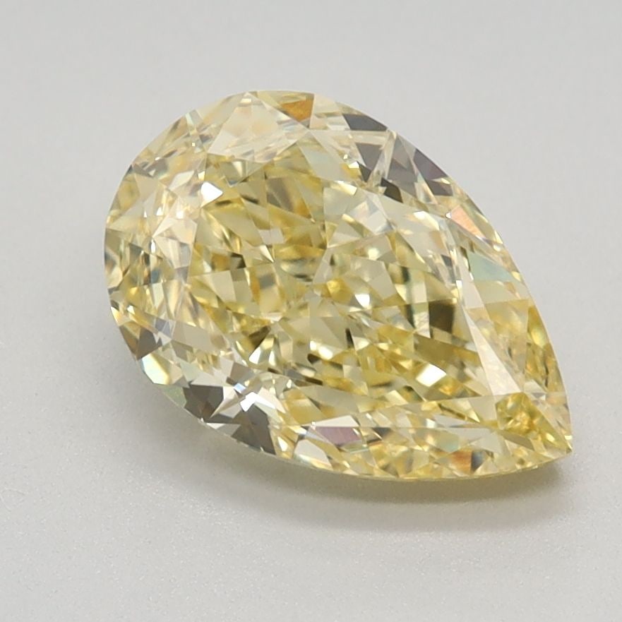 Loose Diamond - PEAR 1.59ct Fancy Intense Yellow VVS2: Loose Diamond - PEAR 1.59ct Fancy Intense Yellow VVS2 Source: This is a real non-mined Diamond that has been grown in a lab Shape: PEAR Carats: 1.59 Color: Fancy Intense Yellow Certification: IGI Vide