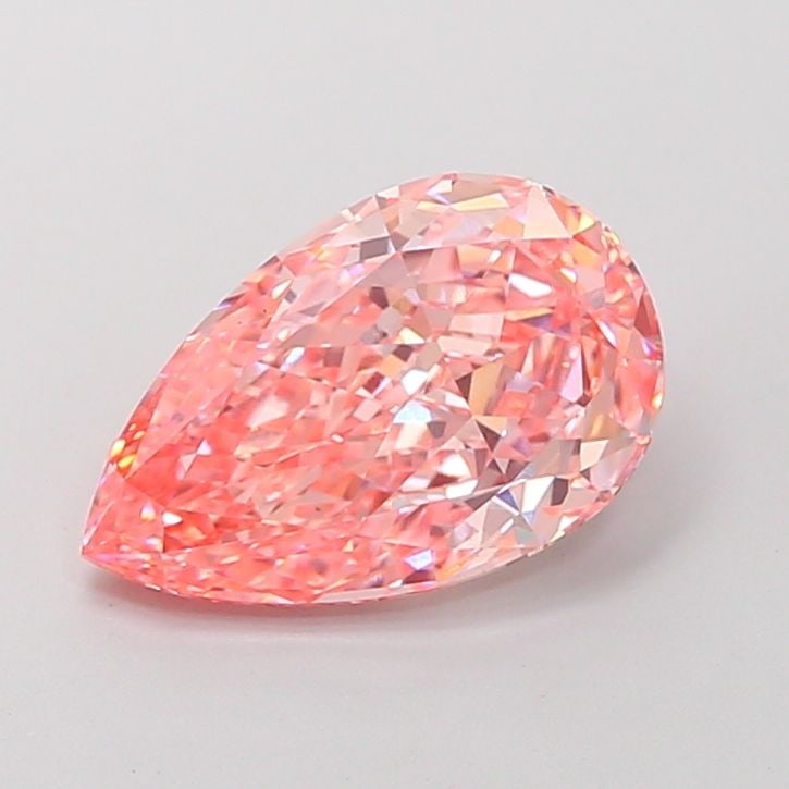 Loose Diamond - PEAR 3.71ct Fancy Vivid Pink VS1: Loose Diamond - PEAR 3.71ct Fancy Vivid Pink VS1 Source: This is a real non-mined Diamond that has been grown in a lab Shape: PEAR Carats: 3.71 Color: Fancy Vivid Pink Certification: IGI Video: