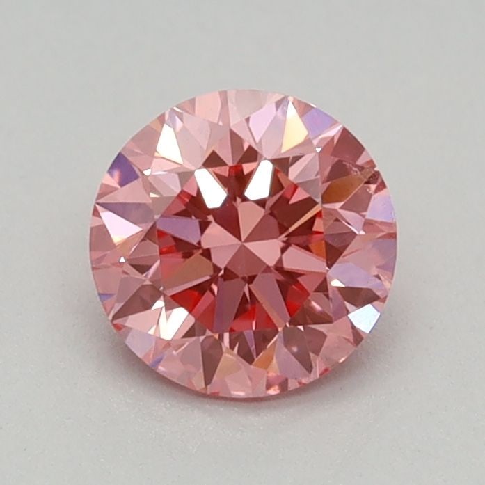 Loose Diamond - ROUND 0.42ct Fancy Vivid Pink VS1: Loose Diamond - ROUND 0.42ct Fancy Vivid Pink VS1 Source: This is a real non-mined Diamond that has been grown in a lab Shape: ROUND Carats: 0.42 Color: Fancy Vivid Pink Certification: IGI Video: