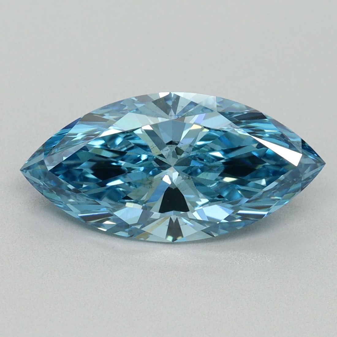 Loose Diamond - MARQUISE 2.27ct Fancy Vivid Blue VS2: Loose Diamond - MARQUISE 2.27ct Fancy Vivid Blue VS2 Source: This is a real non-mined Diamond that has been grown in a lab Shape: MARQUISE Carats: 2.27 Color: Fancy Vivid Blue Certification: IGI Video