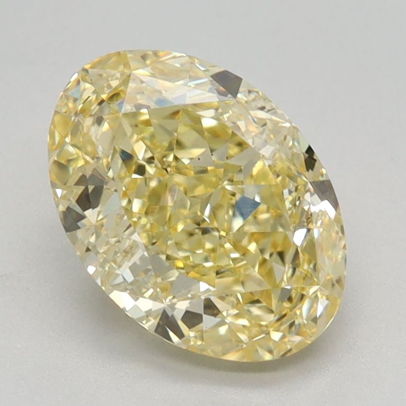 Loose Diamond - OVAL 1.86ct Fancy Vivid Yellow VS1: Loose Diamond - OVAL 1.86ct Fancy Vivid Yellow VS1 Source: This is a real non-mined Diamond that has been grown in a lab Shape: OVAL Carats: 1.86 Color: Fancy Vivid Yellow Certification: IGI Video: