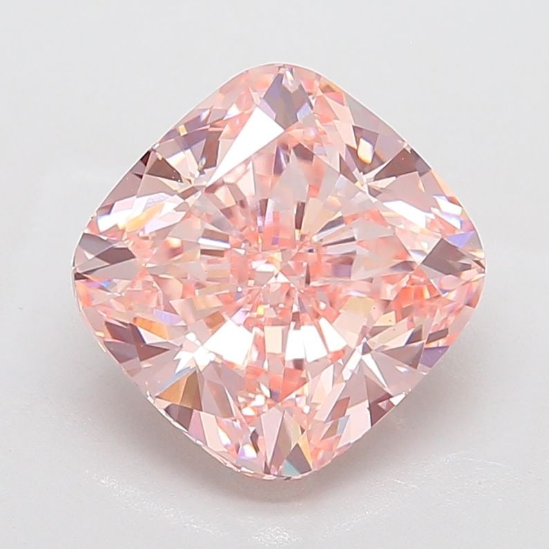 Loose Diamond - CUSHION MODIFIED 7.08ct Fancy Intense Pink VS1: Loose Diamond - CUSHION MODIFIED 7.08ct Fancy Intense Pink VS1 Source: This is a real non-mined Diamond that has been grown in a lab Shape: CUSHION MODIFIED Carats: 7.08 Color: Fancy Intense Pink Cert