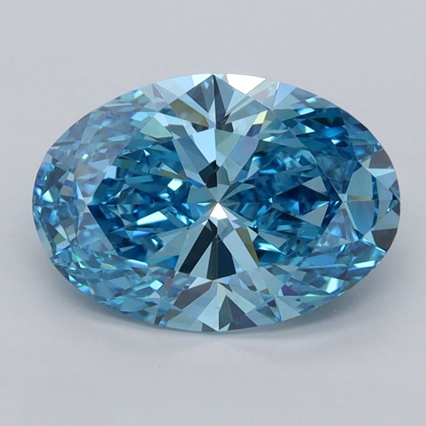 Loose Diamond - OVAL 2.0ct Fancy Vivid Blue VVS2: Loose Diamond - OVAL 2.0ct Fancy Vivid Blue VVS2 Source: This is a real non-mined Diamond that has been grown in a lab Shape: OVAL Carats: 2.0 Color: Fancy Vivid Blue Certification: IGI Video: