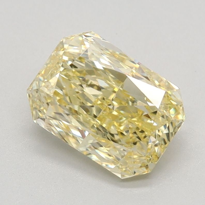 Loose Diamond - RADIANT 1.21ct Fancy Intense Yellow VS1: Loose Diamond - RADIANT 1.21ct Fancy Intense Yellow VS1 Source: This is a real non-mined Diamond that has been grown in a lab Shape: RADIANT Carats: 1.21 Color: Fancy Intense Yellow Certification: IGI