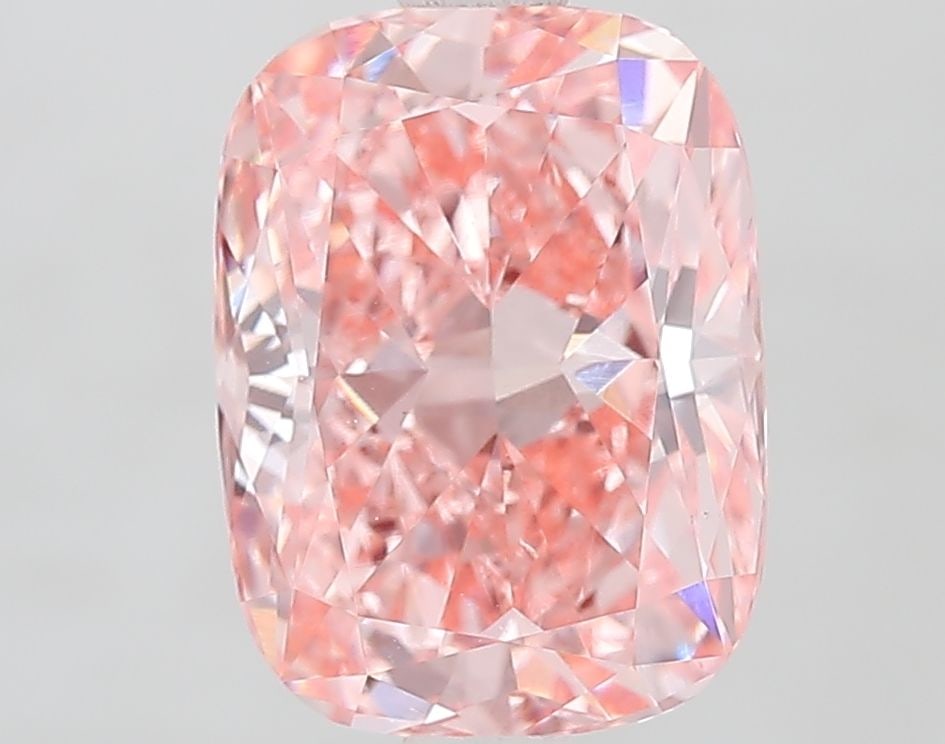 Loose Diamond - CUSHION MODIFIED 2.51ct Fancy Vivid Pink VS1: Loose Diamond - CUSHION MODIFIED 2.51ct Fancy Vivid Pink VS1 Source: This is a real non-mined Diamond that has been grown in a lab Shape: CUSHION MODIFIED Carats: 2.51 Color: Fancy Vivid Pink Certific