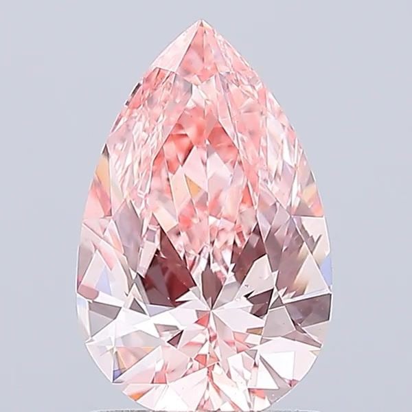 Loose Diamond - PEAR 1.49ct Fancy Vivid Pink VS1: Loose Diamond - PEAR 1.49ct Fancy Vivid Pink VS1 Source: This is a real non-mined Diamond that has been grown in a lab Shape: PEAR Carats: 1.49 Color: Fancy Vivid Pink Certification: IGI Video: