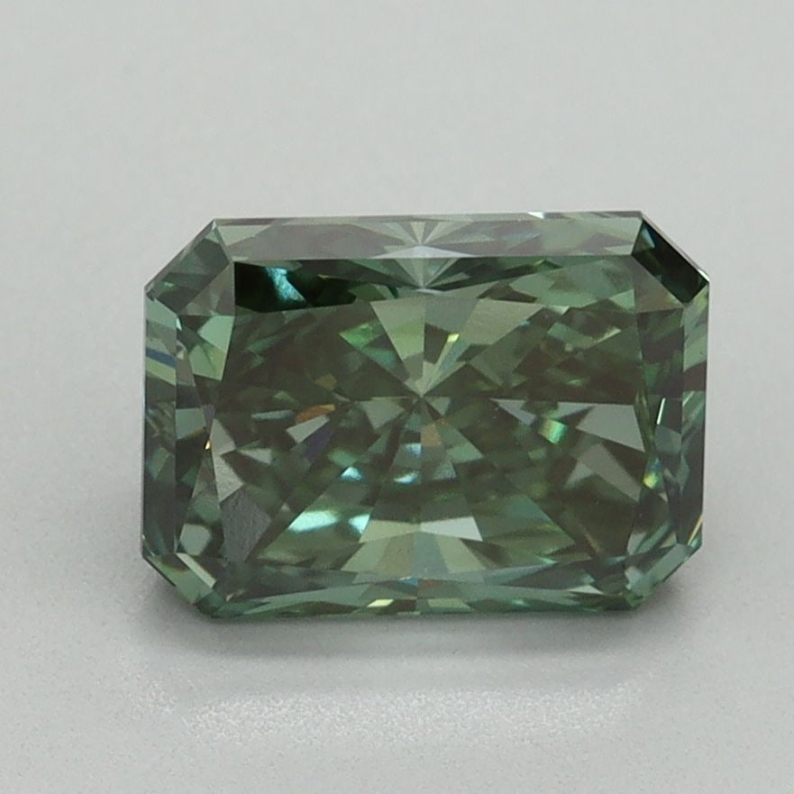Loose Diamond - RADIANT 2.03ct Fancy Vivid Green VS2: Loose Diamond - RADIANT 2.03ct Fancy Vivid Green VS2 Source: This is a real non-mined Diamond that has been grown in a lab Shape: RADIANT Carats: 2.03 Color: Fancy Vivid Green Certification: IGI Video