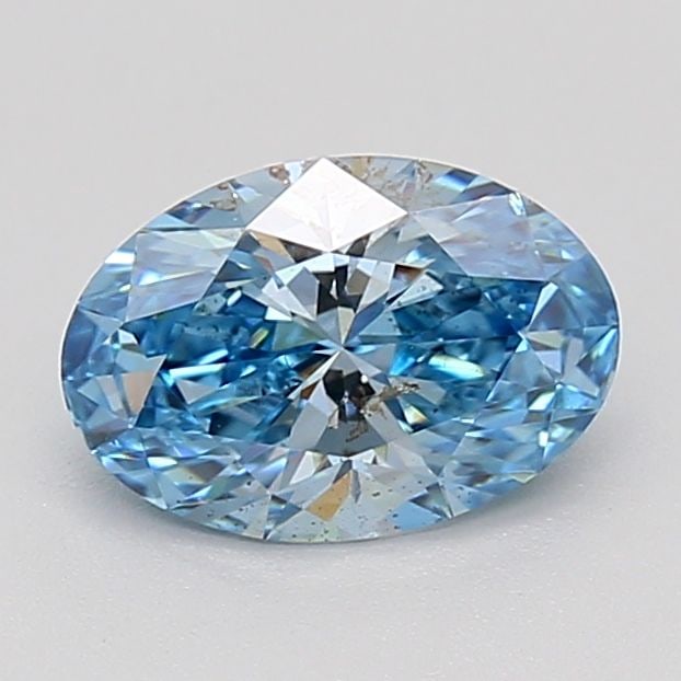 Loose Diamond - OVAL 1.06ct Fancy Vivid Blue SI1: Loose Diamond - OVAL 1.06ct Fancy Vivid Blue SI1 Source: This is a real non-mined Diamond that has been grown in a lab Shape: OVAL Carats: 1.06 Color: Fancy Vivid Blue Certification: IGI Video: