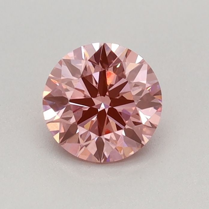 Ideal Loose Diamond - ROUND 0.42ct Fancy Vivid Pink VS1: Ideal Loose Diamond - ROUND 0.42ct Fancy Vivid Pink VS1 Source: This is a real non-mined Diamond that has been grown in a lab Shape: ROUND Carats: 0.42 Color: Fancy Vivid Pink Certification: IGI Video