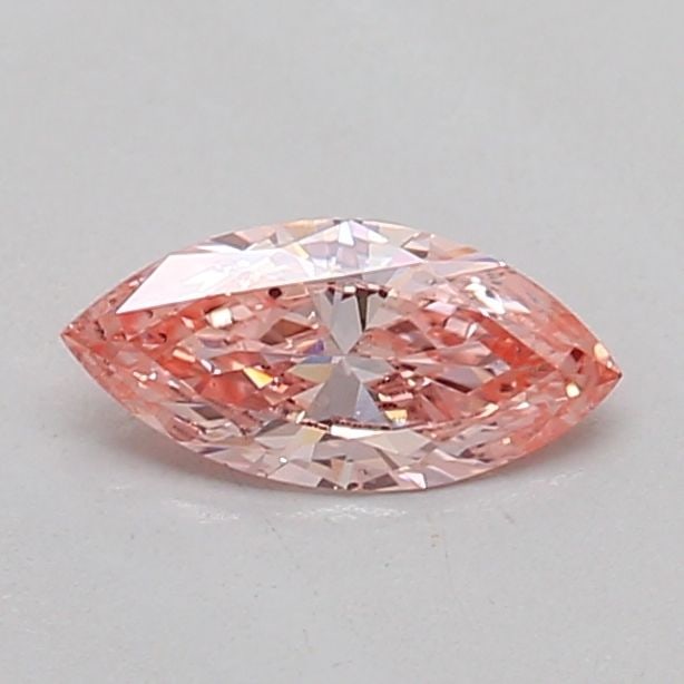 Loose Diamond - MARQUISE 0.22ct Fancy Vivid Pink SI1: Loose Diamond - MARQUISE 0.22ct Fancy Vivid Pink SI1 Source: This is a real non-mined Diamond that has been grown in a lab Shape: MARQUISE Carats: 0.22 Color: Fancy Vivid Pink Certification: IGI PLEAS