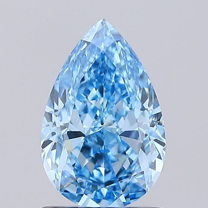 Loose Diamond - PEAR 1.43ct Fancy Vivid Blue VS1: Loose Diamond - PEAR 1.43ct Fancy Vivid Blue VS1 Source: This is a real non-mined Diamond that has been grown in a lab Shape: PEAR Carats: 1.43 Color: Fancy Vivid Blue Certification: IGI Video: