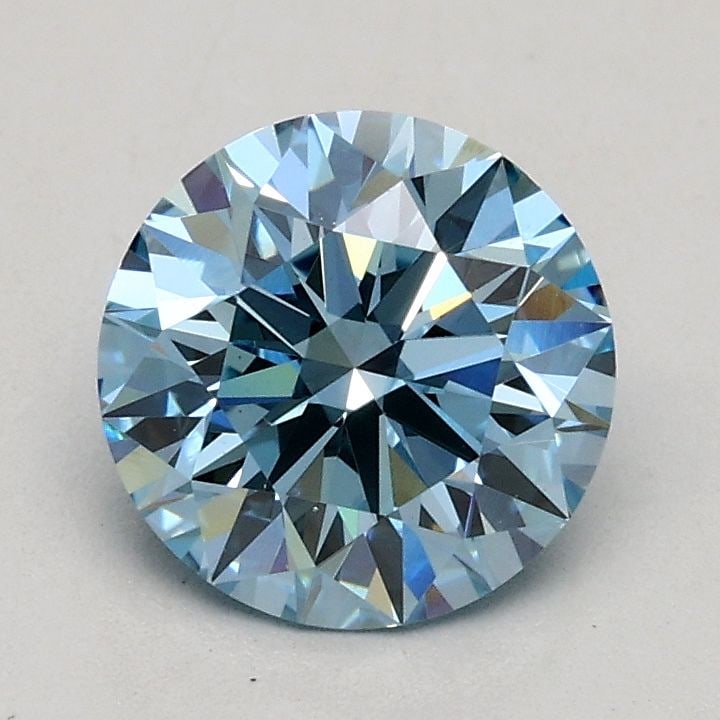 Loose Diamond - ROUND 0.93ct Fancy Intense Blue VS1: Loose Diamond - ROUND 0.93ct Fancy Intense Blue VS1 Source: This is a real non-mined Diamond that has been grown in a lab Shape: ROUND Carats: 0.93 Color: Fancy Intense Blue Certification: IGI Video: