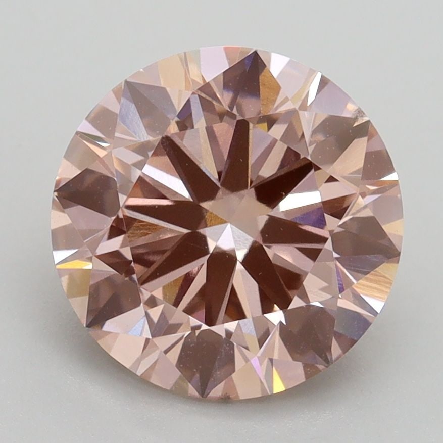 Loose Diamond - ROUND 3.01ct Fancy Intense Pink VS1: Loose Diamond - ROUND 3.01ct Fancy Intense Pink VS1 Source: This is a real non-mined Diamond that has been grown in a lab Shape: ROUND Carats: 3.01 Color: Fancy Intense Pink Certification: IGI Video: