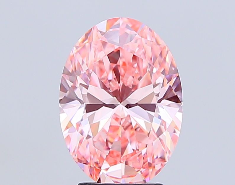 Loose Diamond - OVAL 3.72ct Fancy Vivid Pink VS1: Loose Diamond - OVAL 3.72ct Fancy Vivid Pink VS1 Source: This is a real non-mined Diamond that has been grown in a lab Shape: OVAL Carats: 3.72 Color: Fancy Vivid Pink Certification: IGI Video: Video