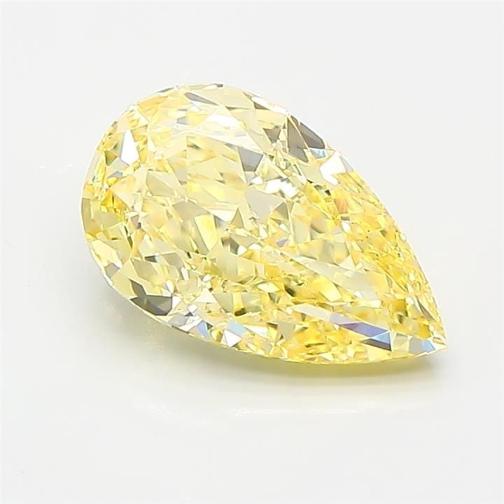 Loose Diamond - PEAR 2.02ct Fancy Intense Yellow VS2: Loose Diamond - PEAR 2.02ct Fancy Intense Yellow VS2 Source: This is a real non-mined Diamond that has been grown in a lab Shape: PEAR Carats: 2.02 Color: Fancy Intense Yellow Certification: IGI Video