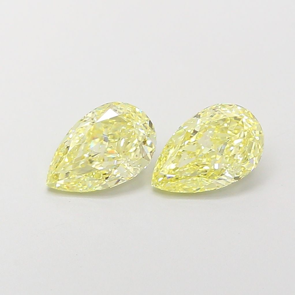 Loose Diamond - PEAR 1.02ct Fancy Yellow VVS2: Loose Diamond - PEAR 1.02ct Fancy Yellow VVS2 Source: This is a real non-mined Diamond that has been grown in a lab Shape: PEAR Carats: 1.02 Color: Fancy Yellow Certification: IGI Video: