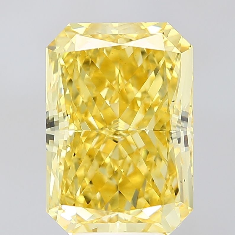 Loose Diamond - RADIANT 7.04ct Fancy Vivid Yellow VS1: Loose Diamond - RADIANT 7.04ct Fancy Vivid Yellow VS1 Source: This is a real non-mined Diamond that has been grown in a lab Shape: RADIANT Carats: 7.04 Color: Fancy Vivid Yellow Certification: IGI Vid