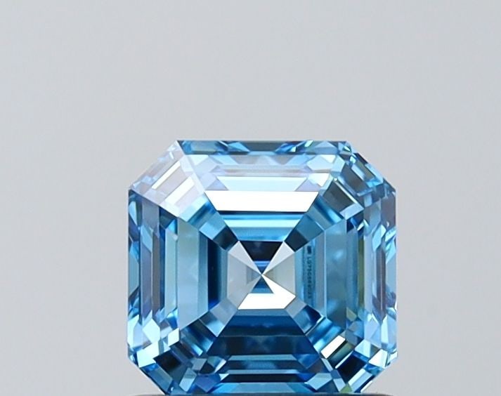 Loose Diamond - ASSCHER 1.05ct Fancy Vivid Blue VVS1: Loose Diamond - ASSCHER 1.05ct Fancy Vivid Blue VVS1 Source: This is a real non-mined Diamond that has been grown in a lab Shape: ASSCHER Carats: 1.05 Color: Fancy Vivid Blue Certification: IGI Video: