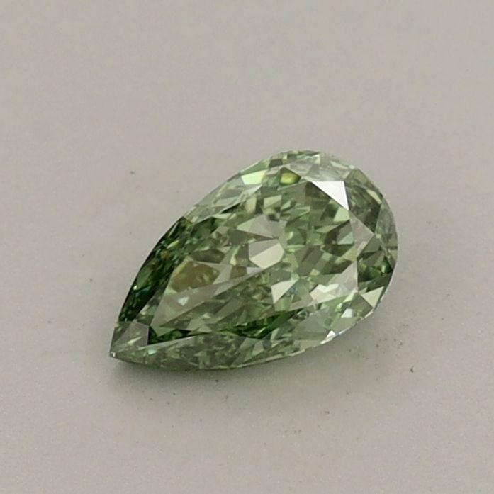 Loose Diamond - PEAR 0.4ct Fancy Vivid Green VS1: Loose Diamond - PEAR 0.4ct Fancy Vivid Green VS1 Source: This is a real non-mined Diamond that has been grown in a lab Shape: PEAR Carats: 0.4 Color: Fancy Vivid Green Certification: IGI Video:
