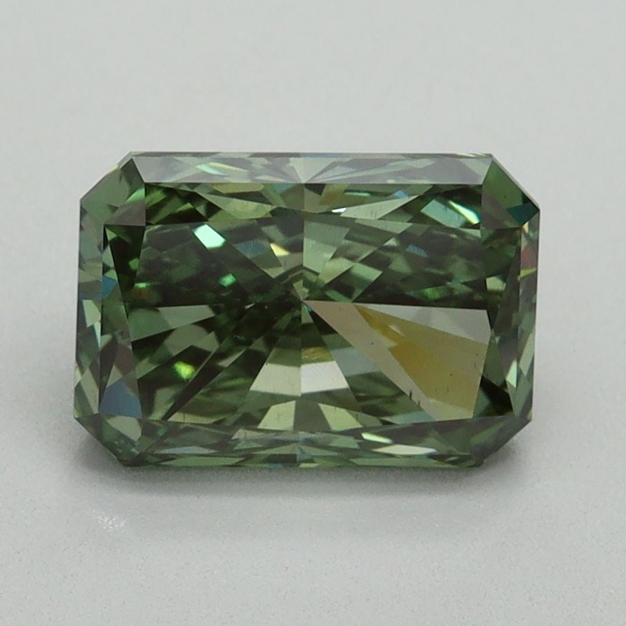 Loose Diamond - RADIANT 2.04ct Fancy Vivid Green VS2: Loose Diamond - RADIANT 2.04ct Fancy Vivid Green VS2 Source: This is a real non-mined Diamond that has been grown in a lab Shape: RADIANT Carats: 2.04 Color: Fancy Vivid Green Certification: IGI Video