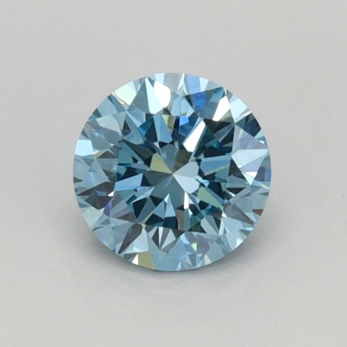 Loose Diamond - ROUND 0.42ct Fancy Vivid Blue VS1: Loose Diamond - ROUND 0.42ct Fancy Vivid Blue VS1 Source: This is a real non-mined Diamond that has been grown in a lab Shape: ROUND Carats: 0.42 Color: Fancy Vivid Blue Certification: IGI Video: