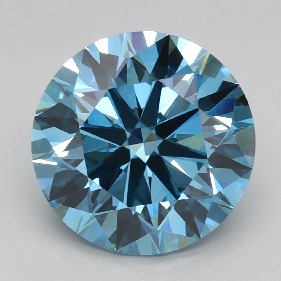 Ideal Loose Diamond - ROUND 2.7ct Fancy Vivid Blue VS1: Ideal Loose Diamond - ROUND 2.7ct Fancy Vivid Blue VS1 Source: This is a real non-mined Diamond that has been grown in a lab Shape: ROUND Carats: 2.7 Color: Fancy Vivid Blue Certification: IGI Video: