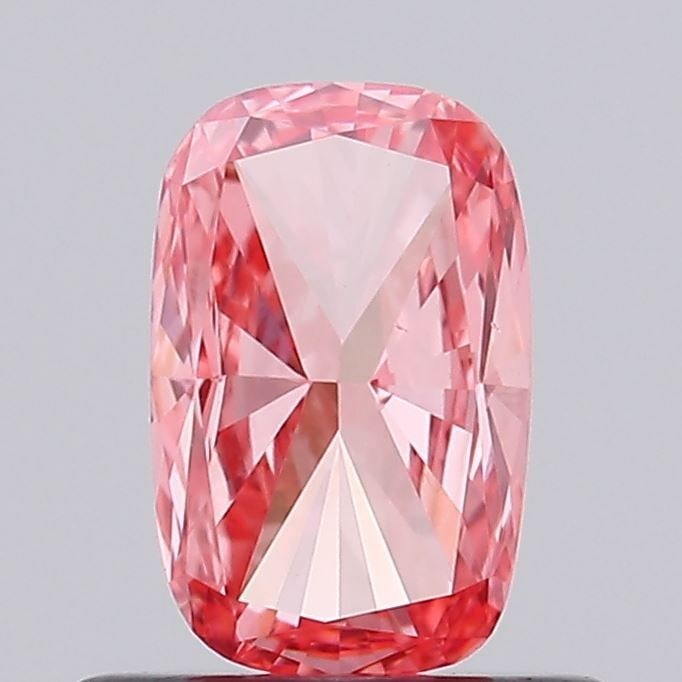 Loose Diamond - CUSHION BRILLIANT 0.68ct Fancy Vivid Pink VS2: Loose Diamond - CUSHION BRILLIANT 0.68ct Fancy Vivid Pink VS2 Source: This is a real non-mined Diamond that has been grown in a lab Shape: CUSHION BRILLIANT Carats: 0.68 Color: Fancy Vivid Pink Certif