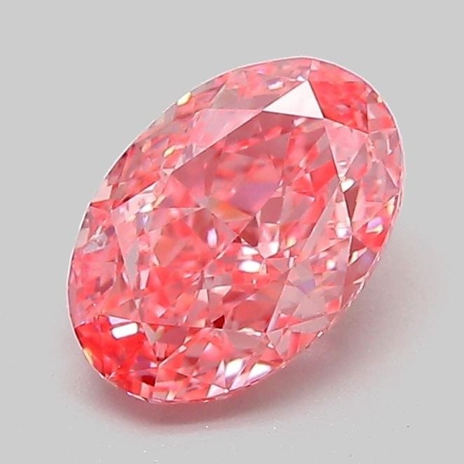 Loose Diamond - OVAL 1.27ct Fancy Vivid Pink VS1: Loose Diamond - OVAL 1.27ct Fancy Vivid Pink VS1 Source: This is a real non-mined Diamond that has been grown in a lab Shape: OVAL Carats: 1.27 Color: Fancy Vivid Pink Certification: IGI Video: