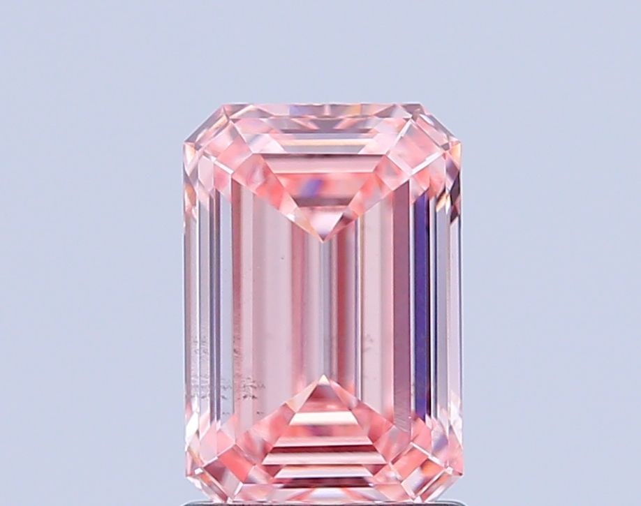 Loose Diamond - EMERALD 1.59ct Fancy Intense Pink VS2: Loose Diamond - EMERALD 1.59ct Fancy Intense Pink VS2 Source: This is a real non-mined Diamond that has been grown in a lab Shape: EMERALD Carats: 1.59 Color: Fancy Intense Pink Certification: IGI Vid