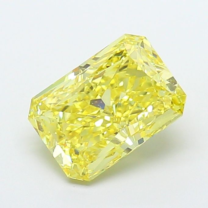 Loose Diamond - RADIANT 4.03ct Fancy Vivid Yellow VS2: Loose Diamond - RADIANT 4.03ct Fancy Vivid Yellow VS2 Source: This is a real non-mined Diamond that has been grown in a lab Shape: RADIANT Carats: 4.03 Color: Fancy Vivid Yellow Certification: IGI Vid