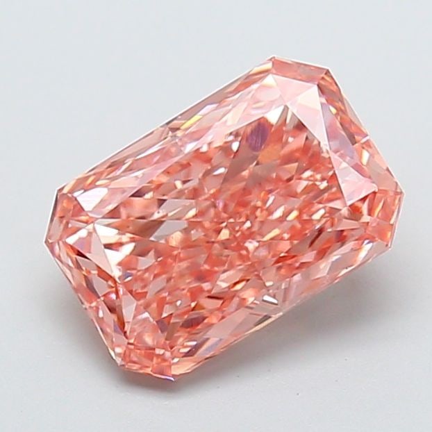 Loose Diamond - RADIANT 2.58ct Fancy Vivid Pink VS1: Loose Diamond - RADIANT 2.58ct Fancy Vivid Pink VS1 Source: This is a real non-mined Diamond that has been grown in a lab Shape: RADIANT Carats: 2.58 Color: Fancy Vivid Pink Certification: IGI Video: