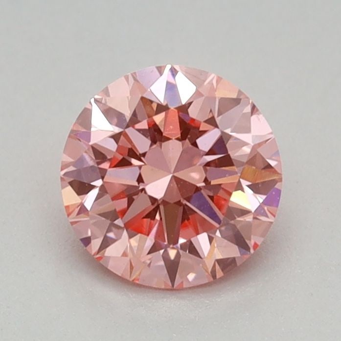 Loose Diamond - ROUND 0.44ct Fancy Vivid Pink VS1: Loose Diamond - ROUND 0.44ct Fancy Vivid Pink VS1 Source: This is a real non-mined Diamond that has been grown in a lab Shape: ROUND Carats: 0.44 Color: Fancy Vivid Pink Certification: IGI Video: