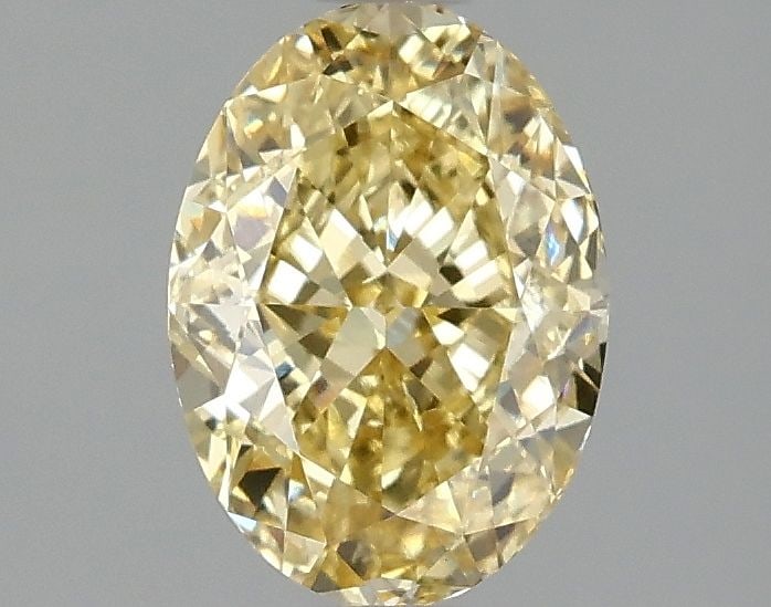 Loose Diamond - OVAL 1.57ct Fancy Intense Yellow VVS2: Loose Diamond - OVAL 1.57ct Fancy Intense Yellow VVS2 Source: This is a real non-mined Diamond that has been grown in a lab Shape: OVAL Carats: 1.57 Color: Fancy Intense Yellow Certification: IGI Vide