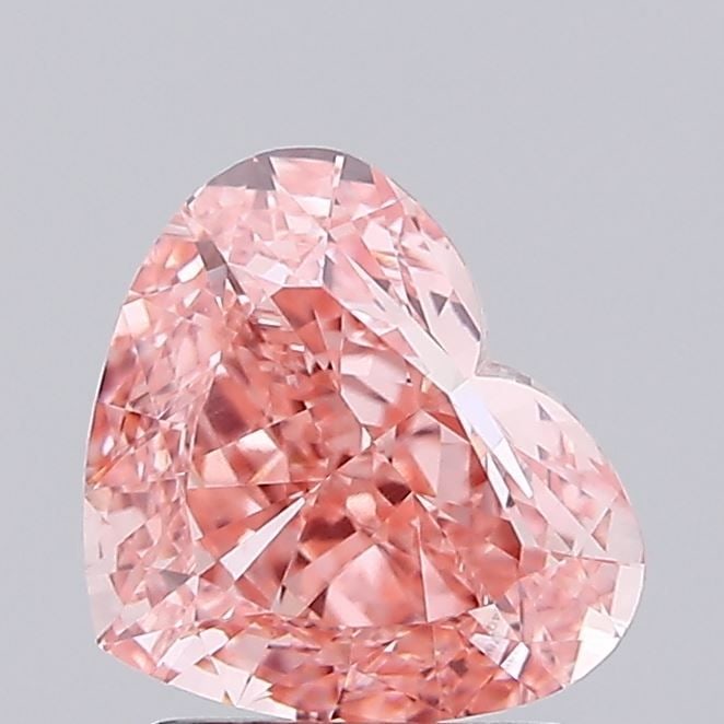 Loose Diamond - HEART 2.05ct Fancy Vivid Pink VVS2: Loose Diamond - HEART 2.05ct Fancy Vivid Pink VVS2 Source: This is a real non-mined Diamond that has been grown in a lab Shape: HEART Carats: 2.05 Color: Fancy Vivid Pink Certification: IGI Video: