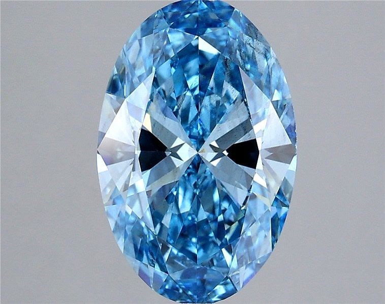 Loose Diamond - OVAL 3.0ct Fancy Vivid Blue SI1: Loose Diamond - OVAL 3.0ct Fancy Vivid Blue SI1 Source: This is a real non-mined Diamond that has been grown in a lab Shape: OVAL Carats: 3.0 Color: Fancy Vivid Blue Certification: IGI Video: