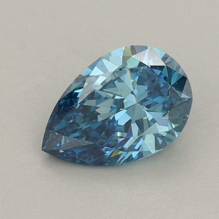 Loose Diamond - PEAR 0.68ct Fancy Vivid Blue VVS2: Loose Diamond - PEAR 0.68ct Fancy Vivid Blue VVS2 Source: This is a real non-mined Diamond that has been grown in a lab Shape: PEAR Carats: 0.68 Color: Fancy Vivid Blue Certification: IGI Video: