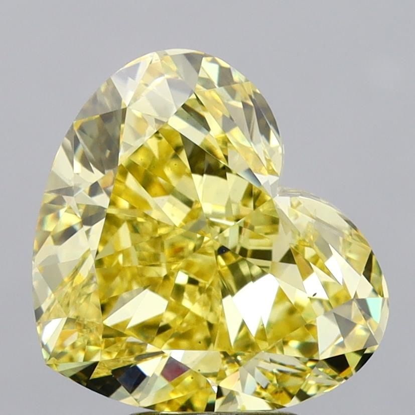 Loose Diamond - HEART 6.32ct Fancy Intense Yellow VS1: Loose Diamond - HEART 6.32ct Fancy Intense Yellow VS1 Source: This is a real non-mined Diamond that has been grown in a lab Shape: HEART Carats: 6.32 Color: Fancy Intense Yellow Certification: IGI Vid