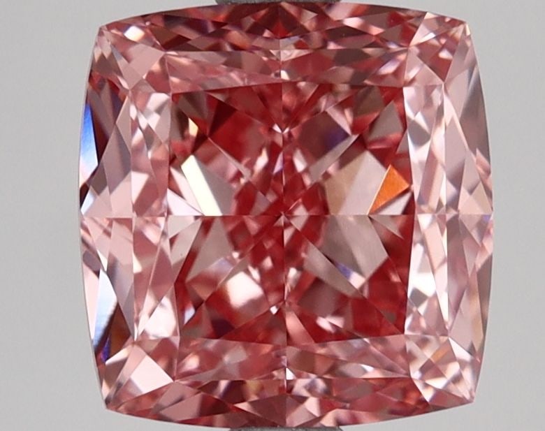 Loose Diamond - CUSHION MODIFIED 2.54ct Fancy Vivid Pink VVS2: Loose Diamond - CUSHION MODIFIED 2.54ct Fancy Vivid Pink VVS2 Source: This is a real non-mined Diamond that has been grown in a lab Shape: CUSHION MODIFIED Carats: 2.54 Color: Fancy Vivid Pink Certifi
