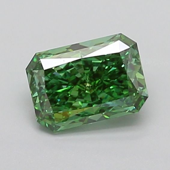 Loose Diamond - RADIANT 1.23ct Fancy Vivid Green VVS2: Loose Diamond - RADIANT 1.23ct Fancy Vivid Green VVS2 Source: This is a real non-mined Diamond that has been grown in a lab Shape: RADIANT Carats: 1.23 Color: Fancy Vivid Green Certification: IGI PLEA