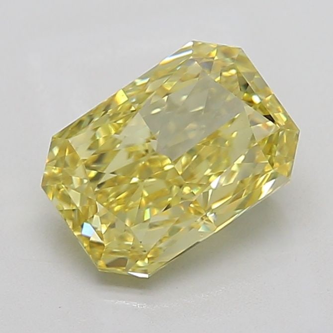 Loose Diamond - RADIANT 2.57ct Fancy Intense Yellow VVS2: Loose Diamond - RADIANT 2.57ct Fancy Intense Yellow VVS2 Source: This is a real non-mined Diamond that has been grown in a lab Shape: RADIANT Carats: 2.57 Color: Fancy Intense Yellow Certification: IG