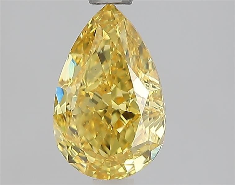 Loose Diamond - PEAR 1.59ct Fancy Vivid Yellow VS1: Loose Diamond - PEAR 1.59ct Fancy Vivid Yellow VS1 Source: This is a real non-mined Diamond that has been grown in a lab Shape: PEAR Carats: 1.59 Color: Fancy Vivid Yellow Certification: IGI Video: