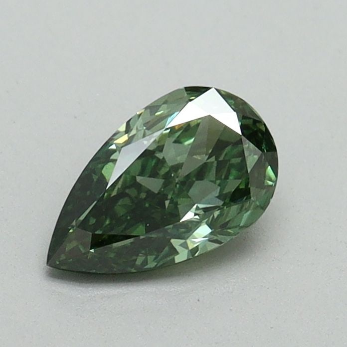 Loose Diamond - PEAR 0.55ct Fancy Vivid Green VS2: Loose Diamond - PEAR 0.55ct Fancy Vivid Green VS2 Source: This is a real non-mined Diamond that has been grown in a lab Shape: PEAR Carats: 0.55 Color: Fancy Vivid Green Certification: IGI Video: