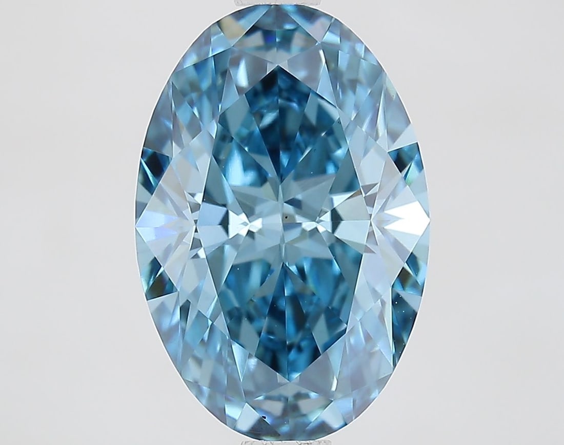 Loose Diamond - OVAL 2.1ct Fancy Vivid Blue VS1: Loose Diamond - OVAL 2.1ct Fancy Vivid Blue VS1 Source: This is a real non-mined Diamond that has been grown in a lab Shape: OVAL Carats: 2.1 Color: Fancy Vivid Blue Certification: IGI Video:
