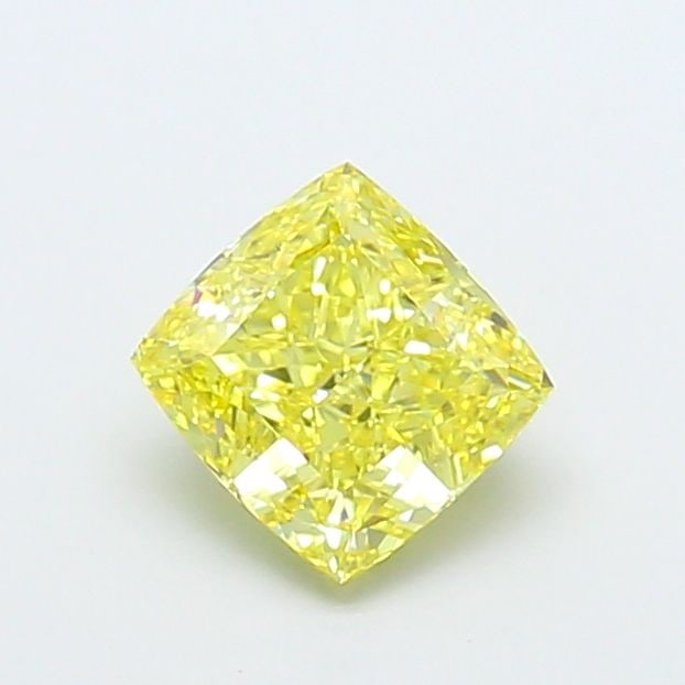 Loose Diamond - CUSHION MODIFIED 2.08ct Fancy Intense Yellow VS1: Loose Diamond - CUSHION MODIFIED 2.08ct Fancy Intense Yellow VS1 Source: This is a real non-mined Diamond that has been grown in a lab Shape: CUSHION MODIFIED Carats: 2.08 Color: Fancy Intense Yellow 