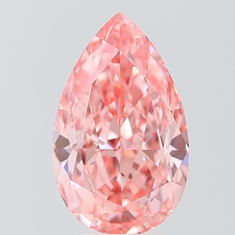 Loose Diamond - PEAR 4.08ct Fancy Vivid Pink VS1: Loose Diamond - PEAR 4.08ct Fancy Vivid Pink VS1 Source: This is a real non-mined Diamond that has been grown in a lab Shape: PEAR Carats: 4.08 Color: Fancy Vivid Pink Certification: IGI Video: