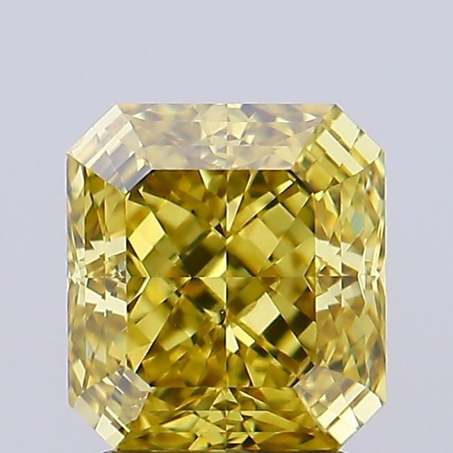 Loose Diamond - RADIANT 2.06ct Fancy Intense Yellow VS2: Loose Diamond - RADIANT 2.06ct Fancy Intense Yellow VS2 Source: This is a real non-mined Diamond that has been grown in a lab Shape: RADIANT Carats: 2.06 Color: Fancy Intense Yellow Certification: IGI