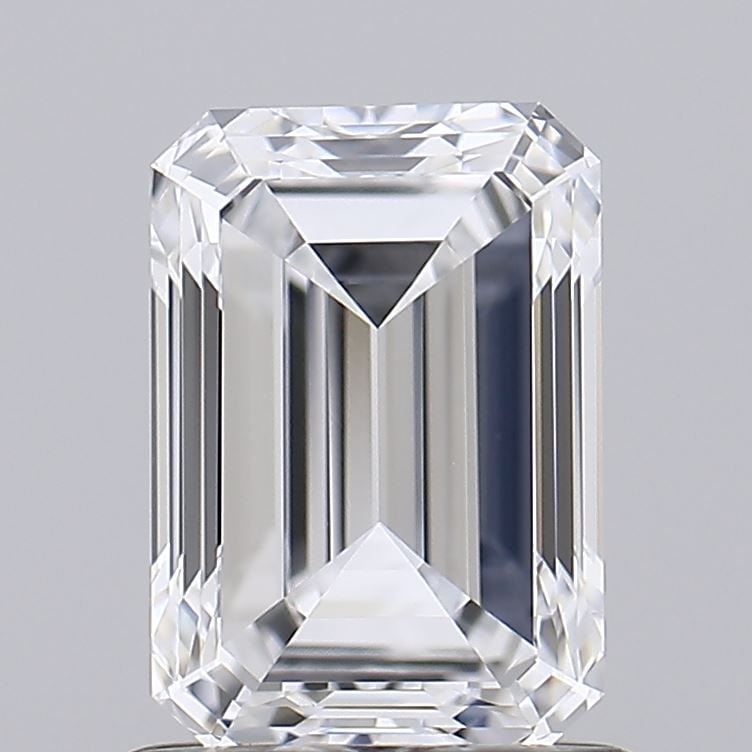 Loose Diamond - EMERALD 1.06ct D VVS2: Loose Diamond - EMERALD 1.06ct D VVS2 Source: This is a real non-mined Diamond that has been grown in a lab Shape: EMERALD Carats: 1.06 Color: D Clarity: VVS2 Certification: IGI Video: