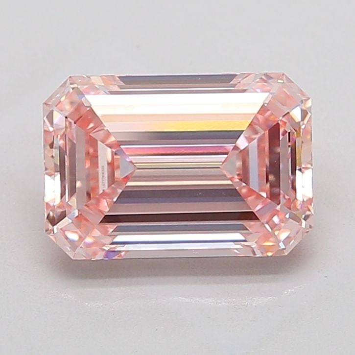 Loose Diamond - EMERALD 4.57ct Fancy Intense Pink VVS1: Loose Diamond - EMERALD 4.57ct Fancy Intense Pink VVS1 Source: This is a real non-mined Diamond that has been grown in a lab Shape: EMERALD Carats: 4.57 Color: Fancy Intense Pink Certification: IGI Vi